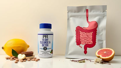 Limpieza y desintoxicación de 15 días para adultos: favorece la salud digestiva, la regularidad intestinal y la limpieza intestinal. Fórmula herbal natural con sen, cáscara sagrada y probióticos.