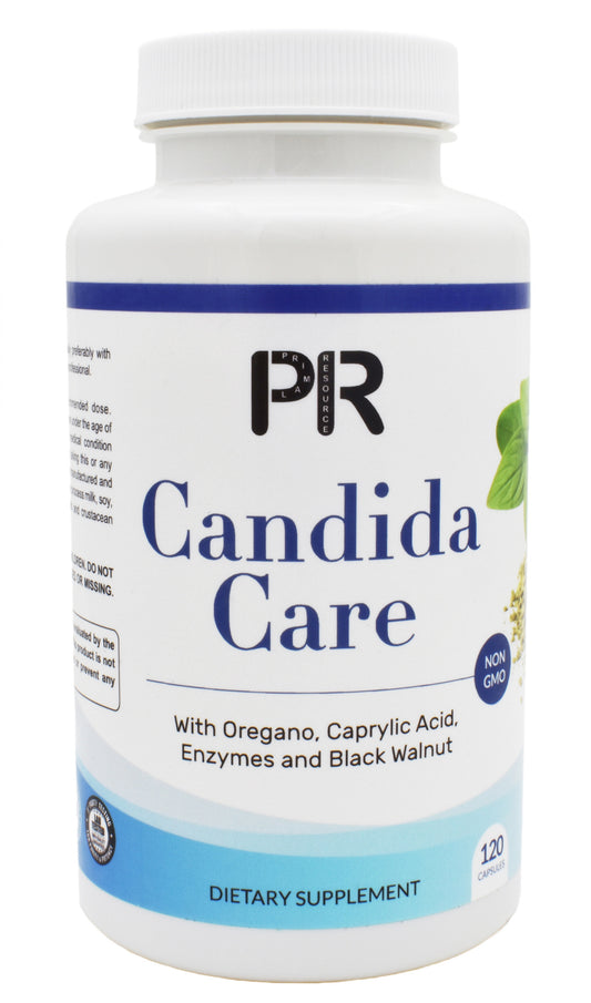 Primal Resource Candida Care Supplement for Women & Men – Yeast & Gut Cleanse Support with Caprylic Acid, Oregano, Anise seeds, Pro