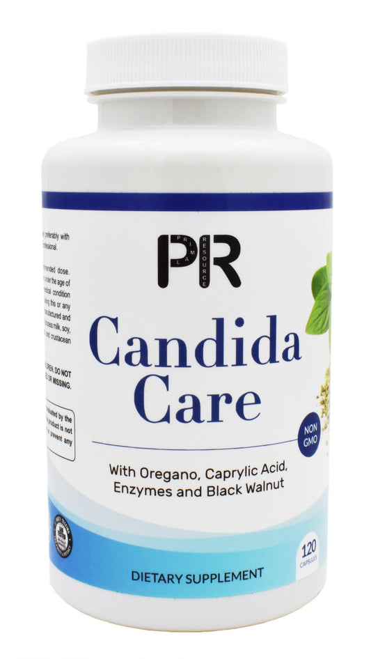 Candida Care Supplement for Women & Men – Yeast & Gut Cleanse Support Caprylic Acid, Oregano, Anis,120 Capsules – Made in USA
