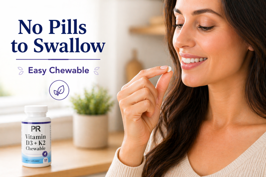 D3 + K2 Chewable Tablets – High Potency Bone, Heart & Immune Support – Calcium Absorption Formula with Vitamin K2 MK-7 – Delicious Chewable Supplement – Gluten-Free- 120ct USA